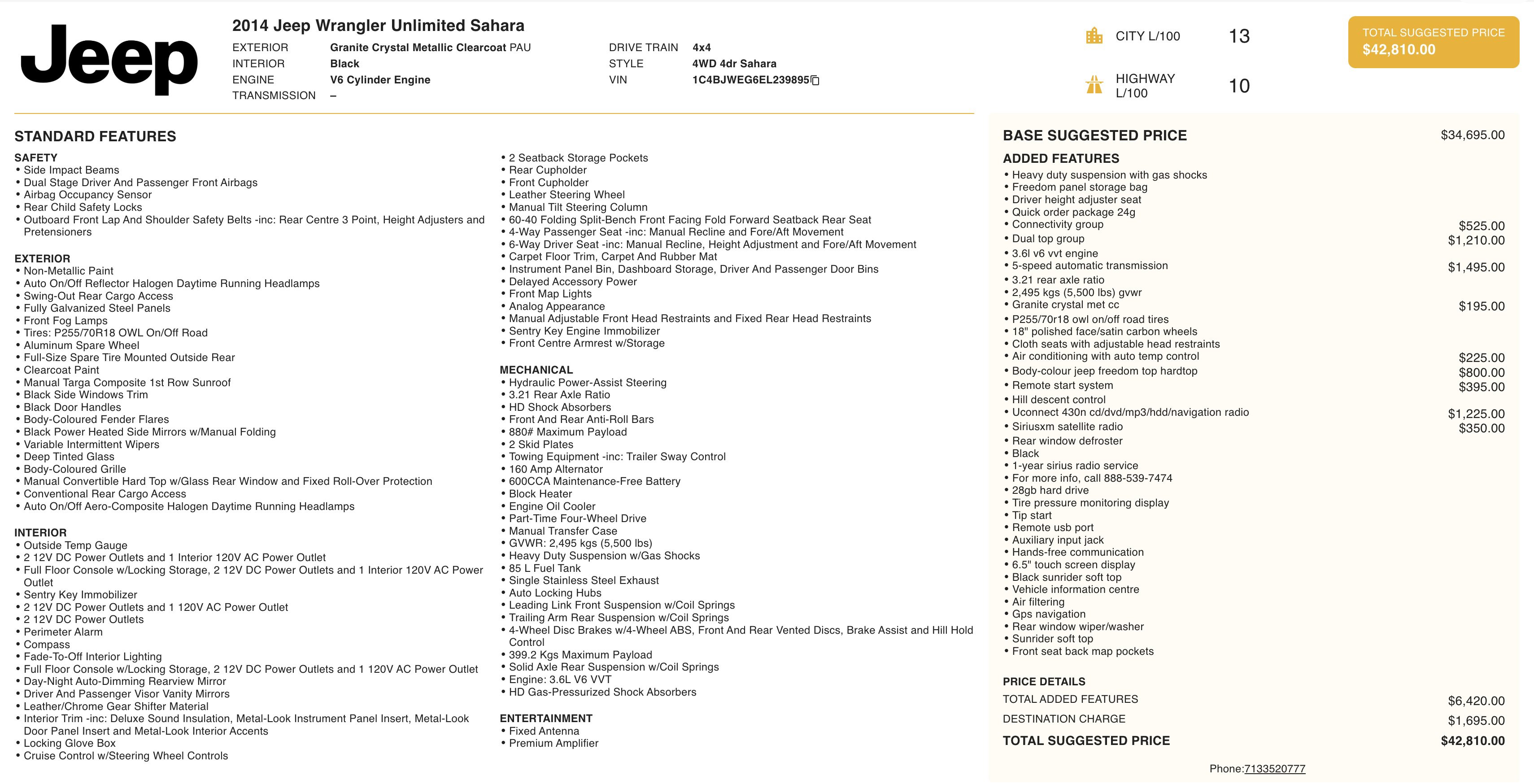 Used 2014 Jeep Wrangler Unlimited Sahara w/ Dual Top Group image 2