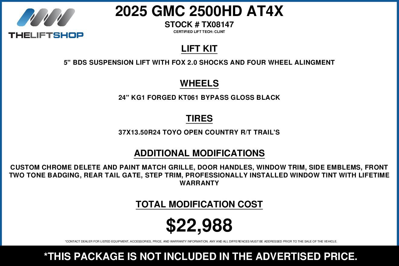 Used 2025 GMC Sierra 2500 AT4X w/ Snow Plow Prep/Camper Package image 2