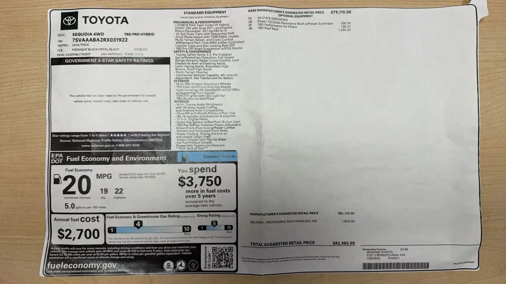 Used 2024 Toyota Sequoia TRD Pro image 33