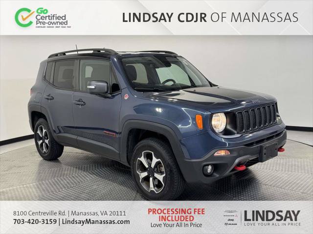 Certified 2020 Jeep Renegade Trailhawk w/ UConnect 8.4 Nav Group