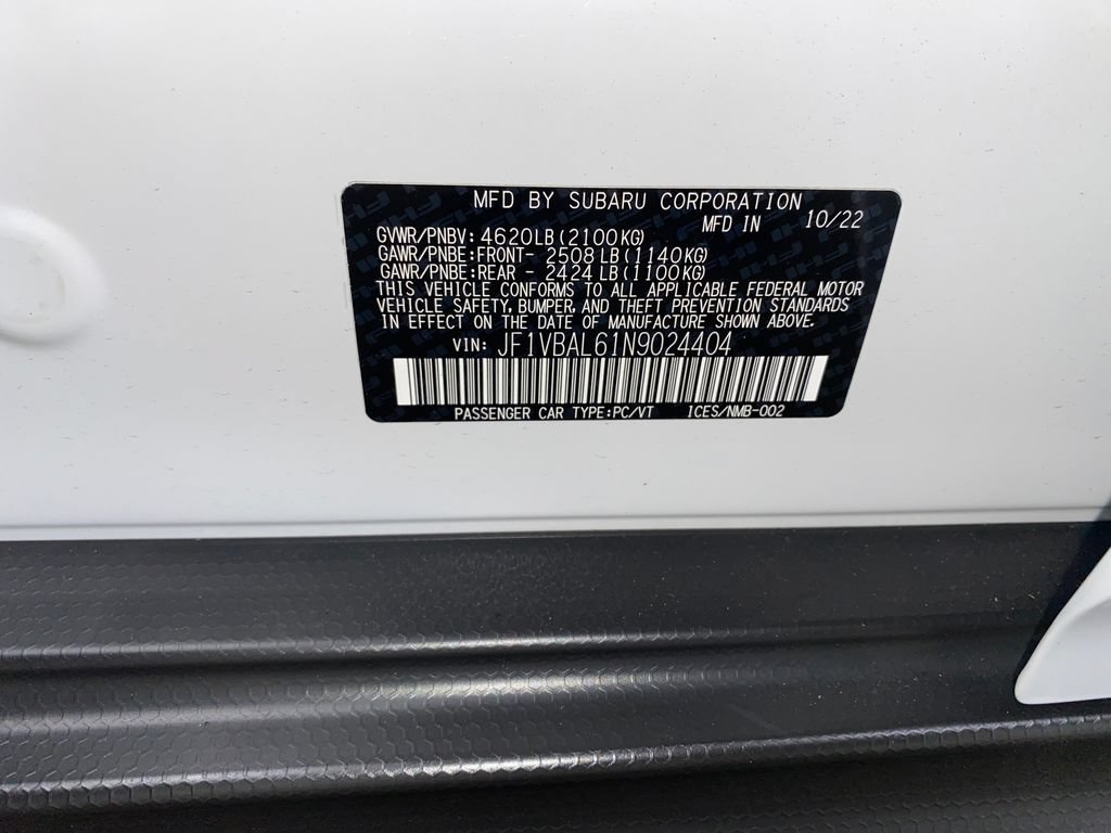 Used 2022 Subaru WRX Limited AWD/4WD image 27