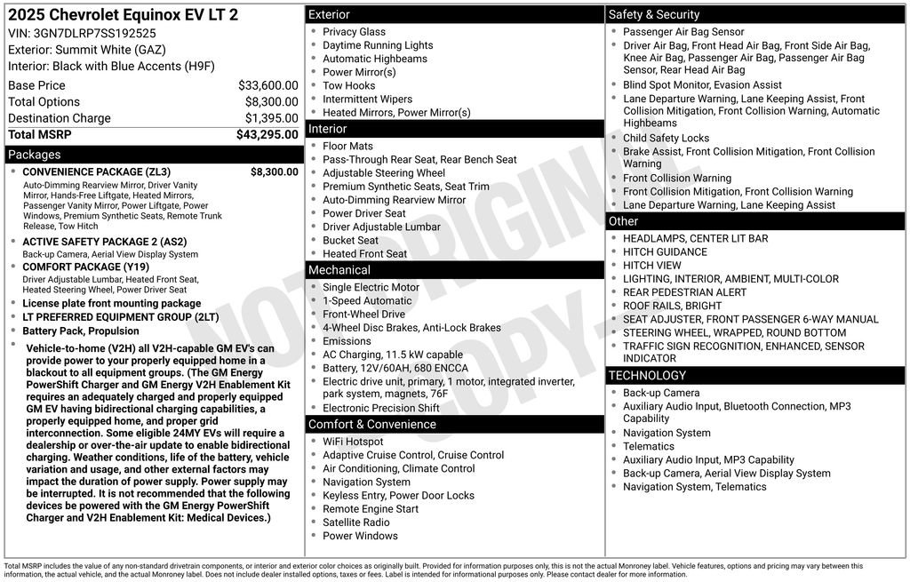 Used 2025 Chevrolet Equinox EV LT w/ Convenience Package FWD image 3