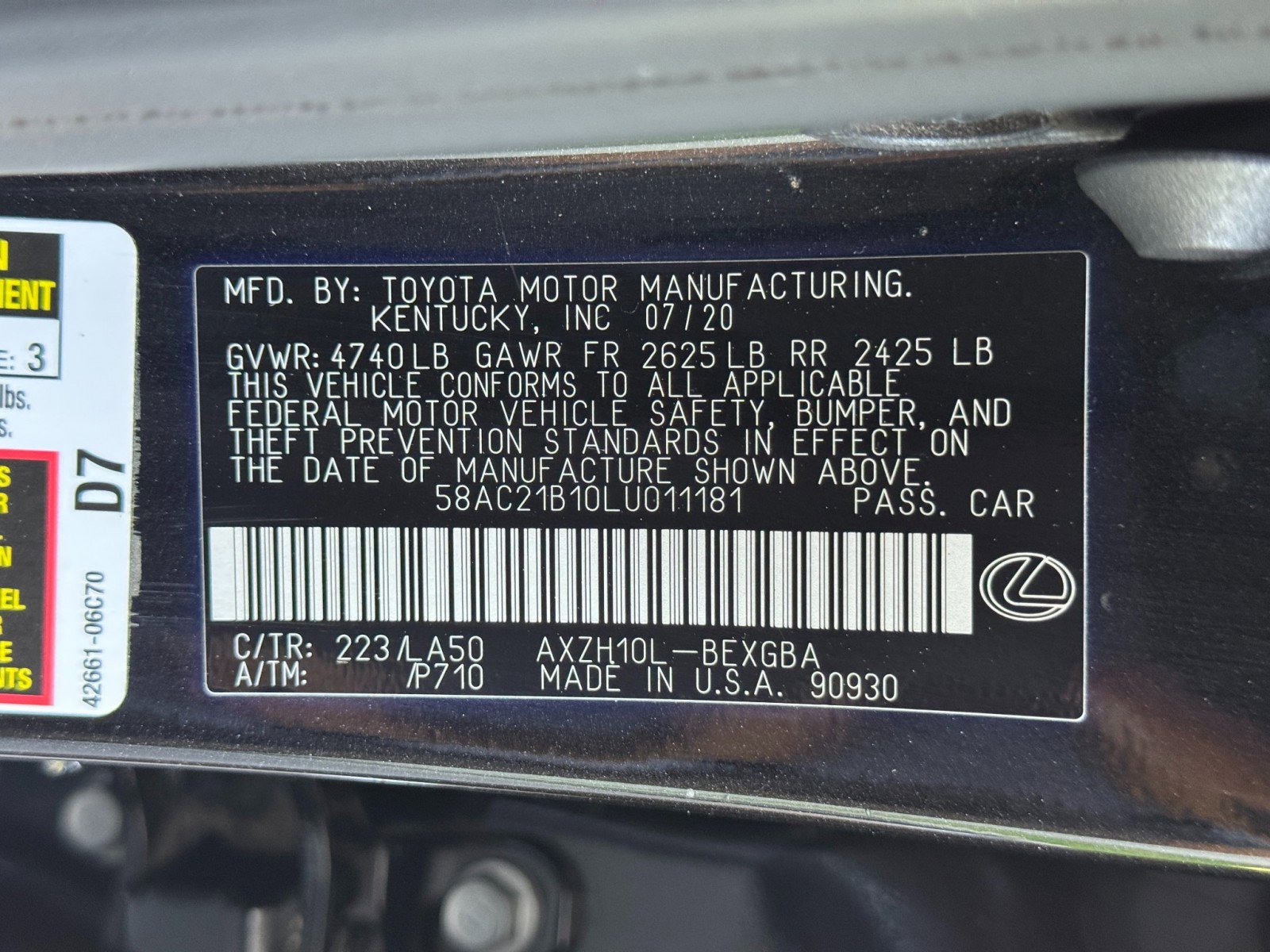 Used 2020 Lexus ES 300h FWD image 42