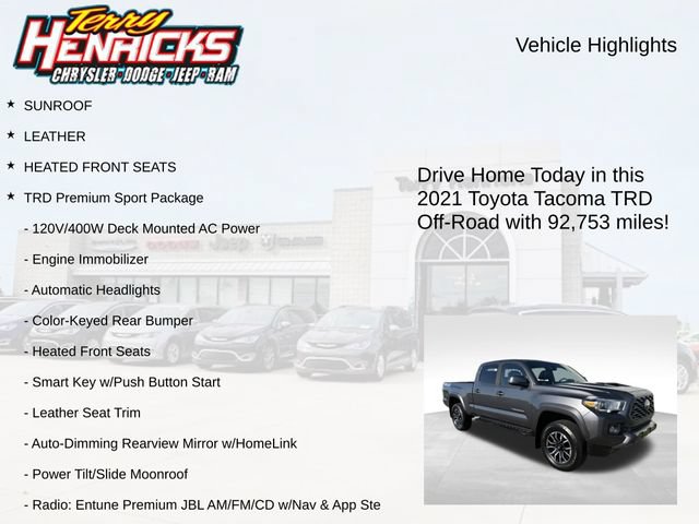 Used 2021 Toyota Tacoma TRD Off-Road AWD/4WD image 4