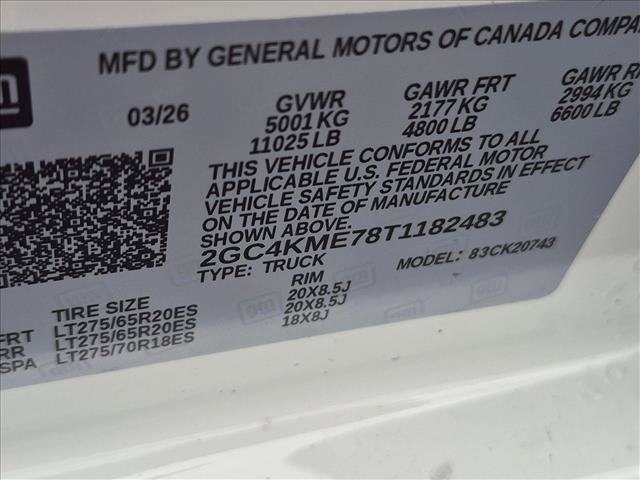 Used 2026 Chevrolet Silverado 2500 Custom w/ Custom Value Package AWD/4WD image 23