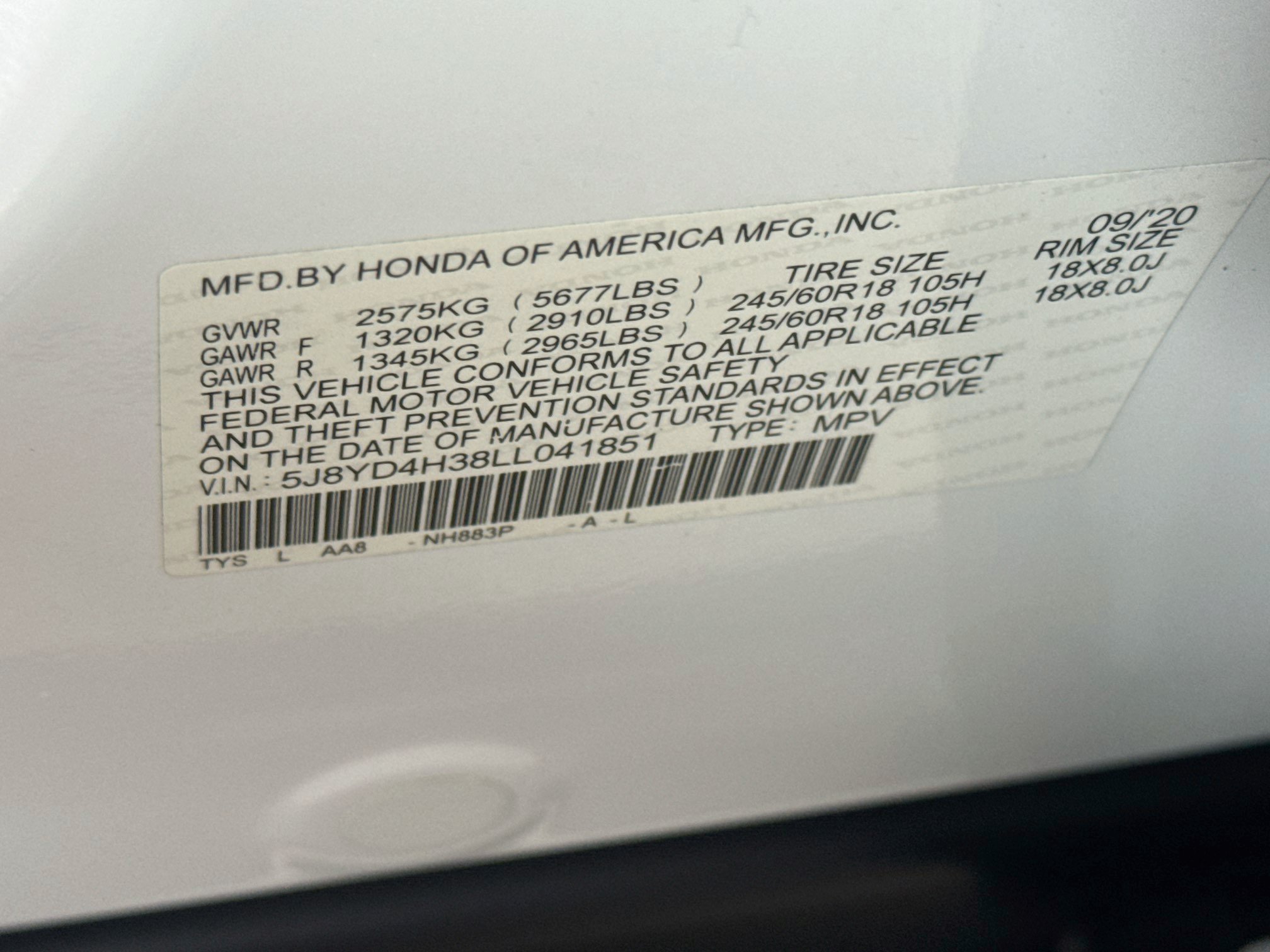Used 2020 Acura MDX SH-AWD image 31