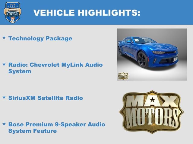 Used 2017 Chevrolet Camaro LS w/ Technology Package RWD image 6