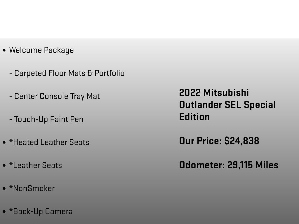 Used 2022 Mitsubishi Outlander SEL FWD image 6
