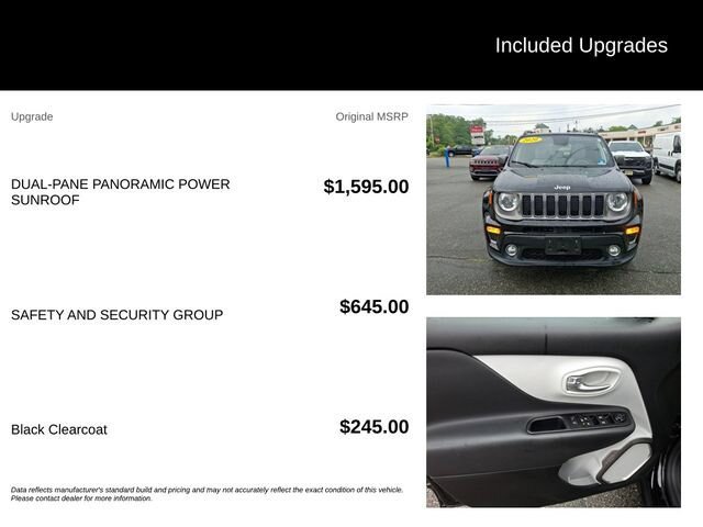 Used 2020 Jeep Renegade Limited w/ Safety and Security Group AWD/4WD image 7