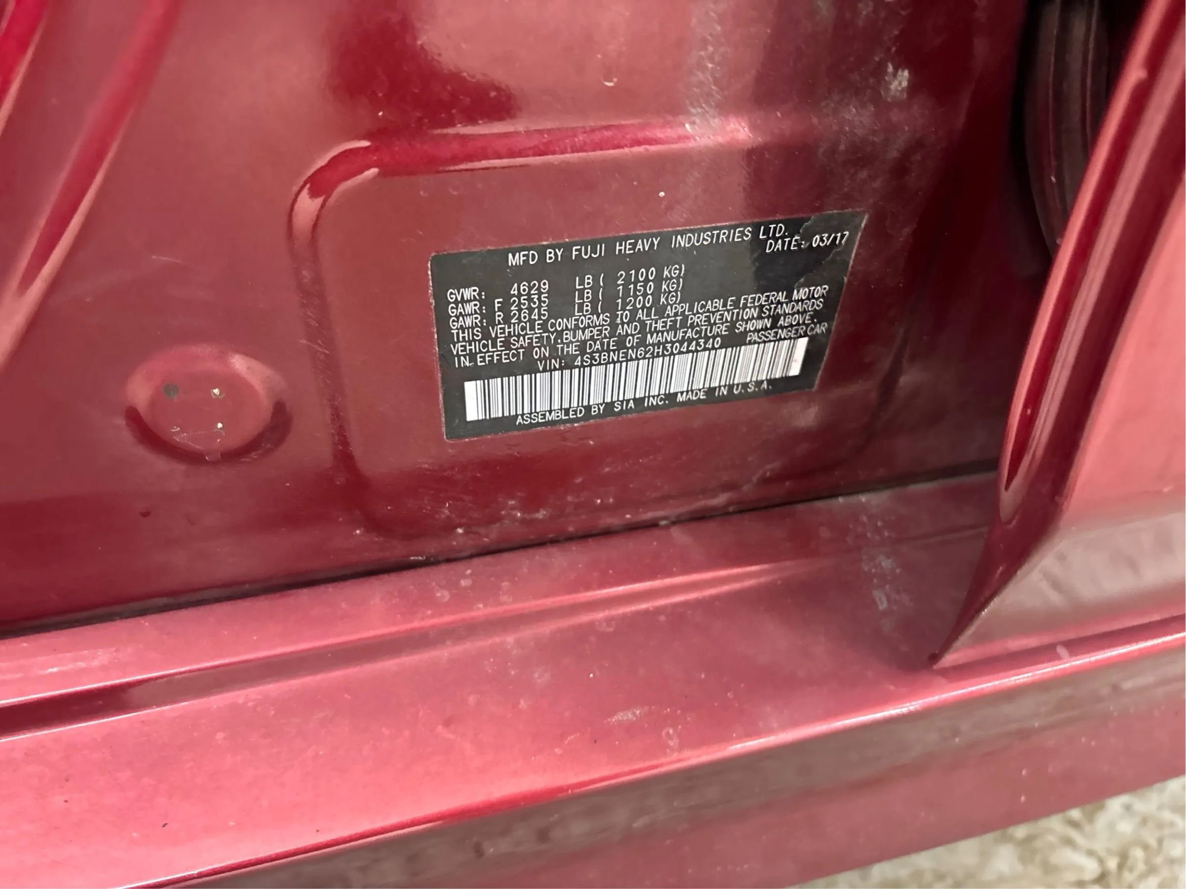 Used 2017 Subaru Legacy 3.6R Limited image 29