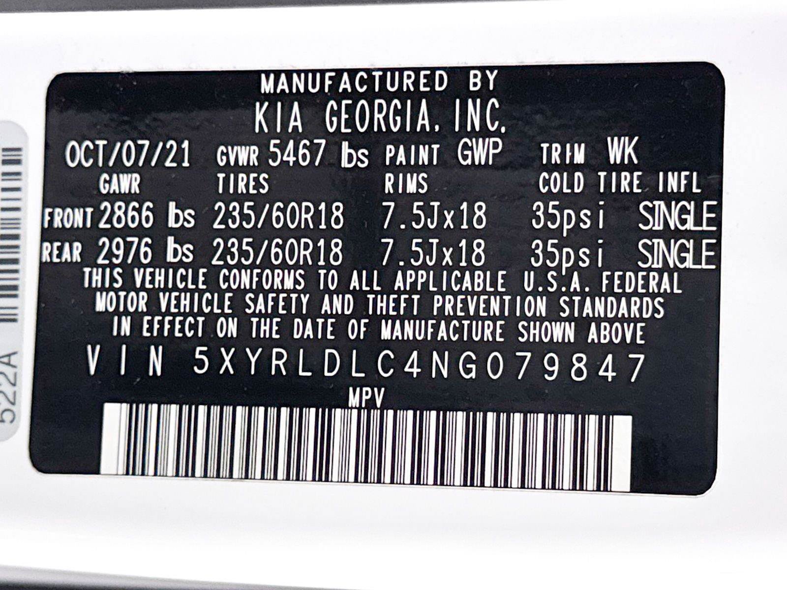 Certified 2022 Kia Sorento S w/ Panoramic Sunroof Package AWD/4WD image 41