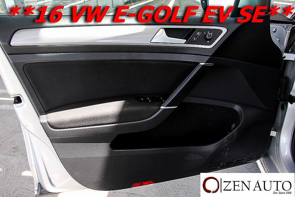 Used 2016 Volkswagen e-Golf SE FWD image 34