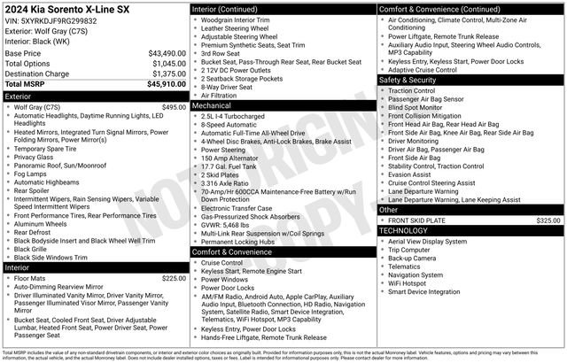 Used 2024 Kia Sorento SX image 10