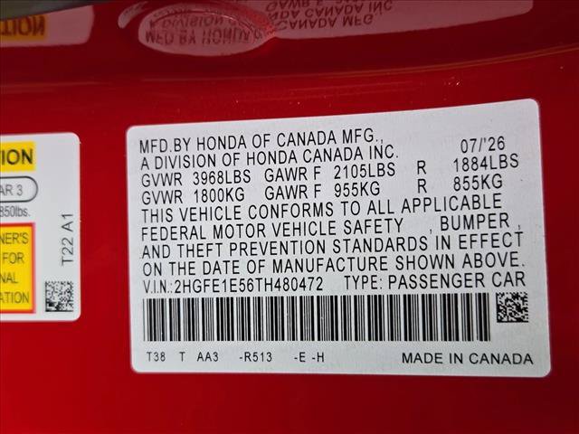 New 2026 Honda Civic Si image 18