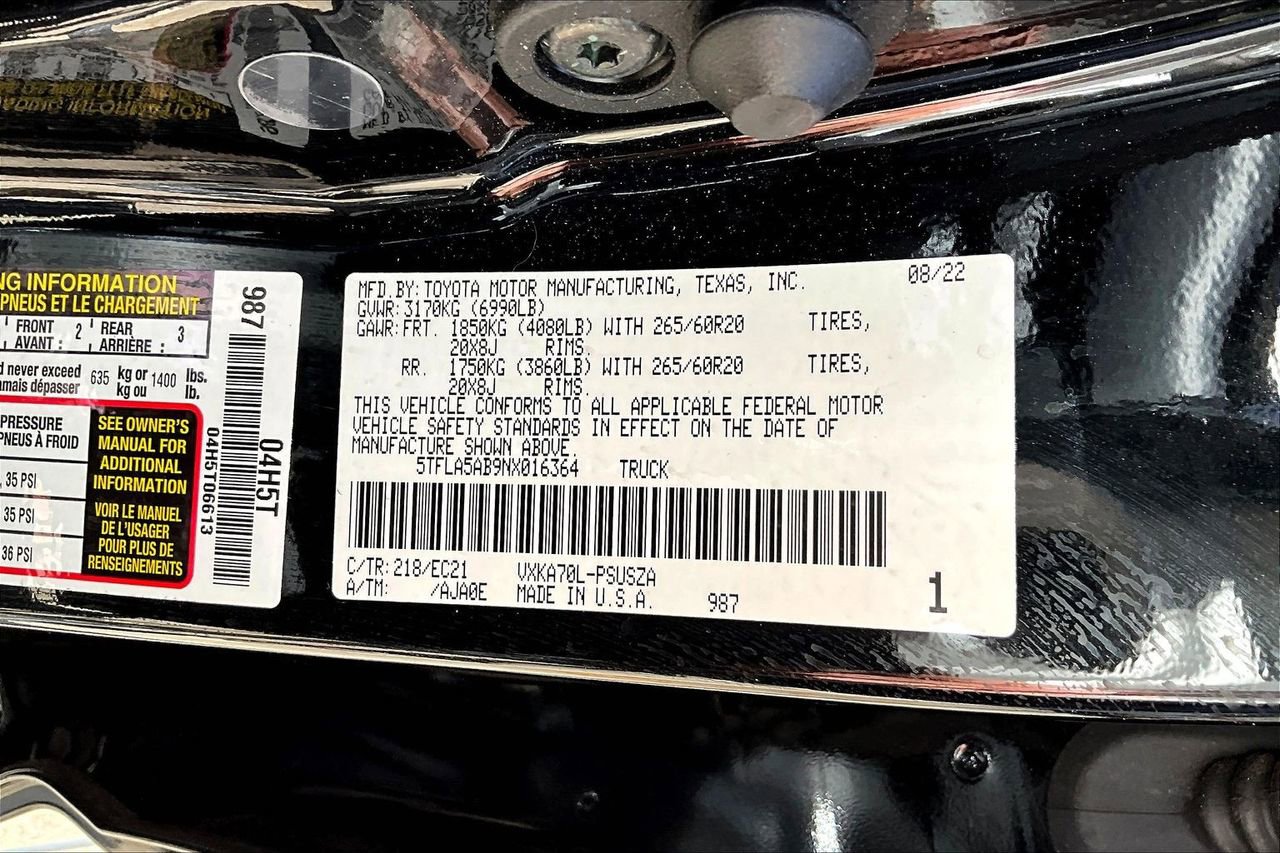 Used 2022 Toyota Tundra SR5 w/ TRD Sport Premium Package image 16