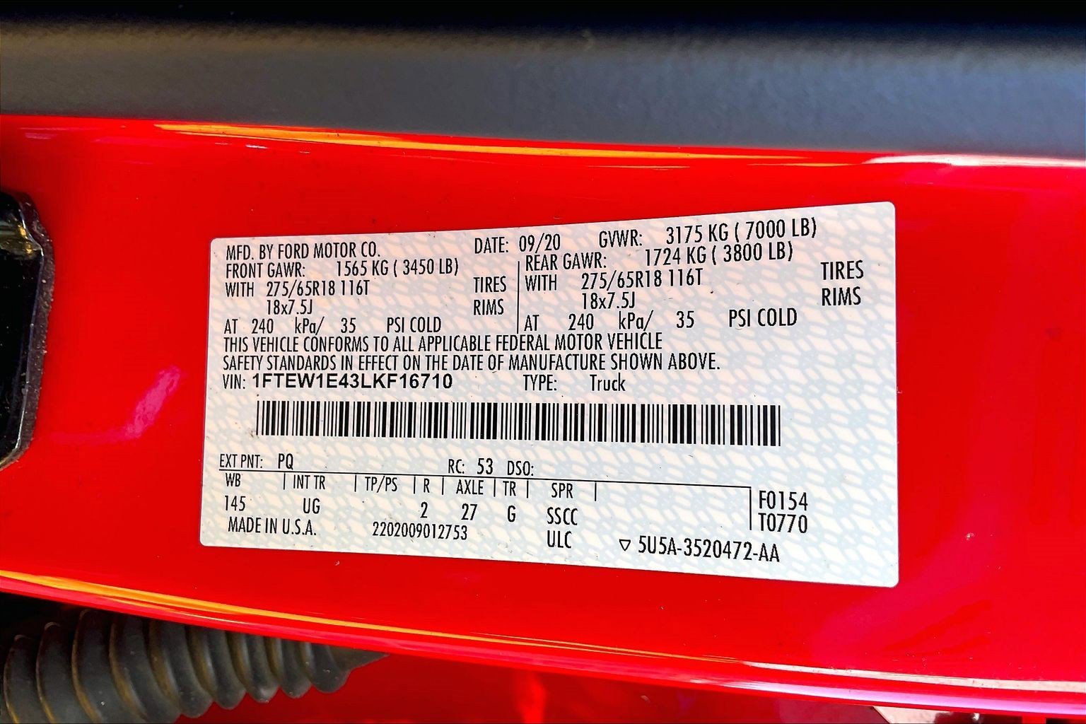 Used 2020 Ford F150 XLT w/ Equipment Group 302A Luxury image 27