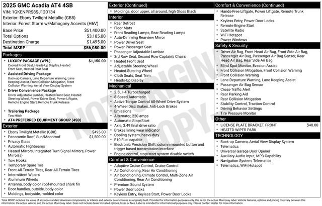 Used 2025 GMC Acadia AT4 w/ Luxury Package AWD/4WD image 34