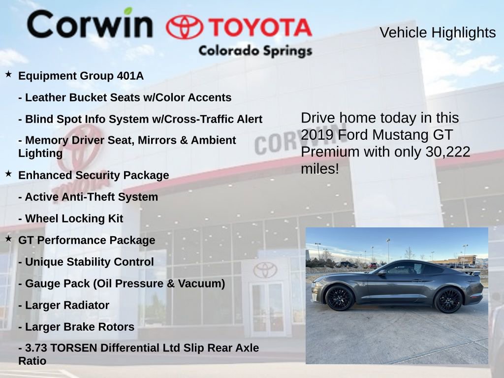 Used 2019 Ford Mustang GT Premium w/ GT Performance Package image 7