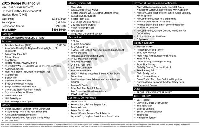 Used 2025 Dodge Durango GT RWD image 26
