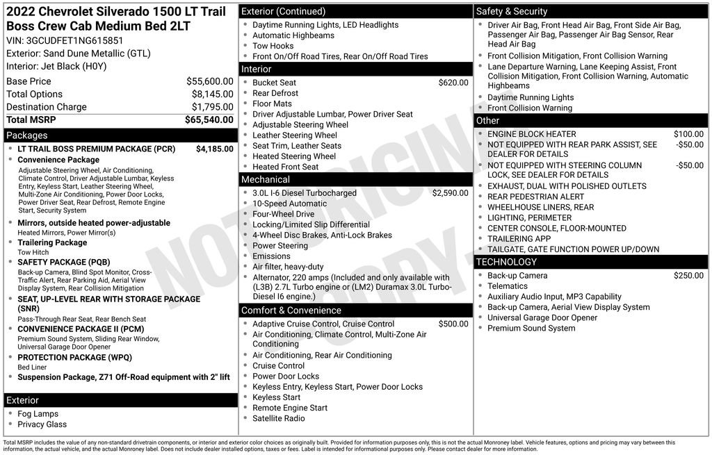 Used 2022 Chevrolet Silverado 1500 LT Trail Boss w/ LT Trail Boss Premium Package image 4