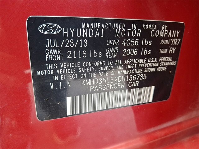 Used 2013 Hyundai Elantra GT w/ Touch & Go Pkg image 28