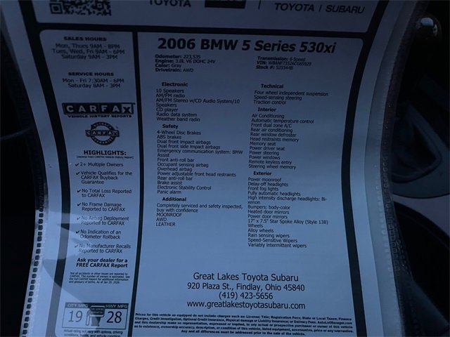 Used 2006 BMW 530xi 530xi image 27