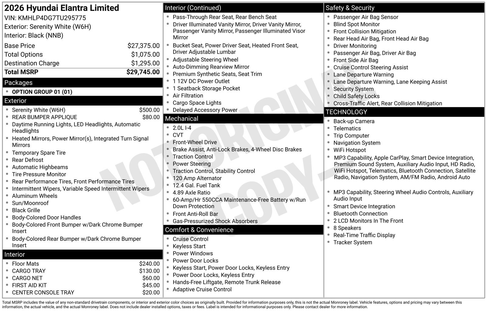 New 2026 Hyundai Elantra Limited FWD image 4