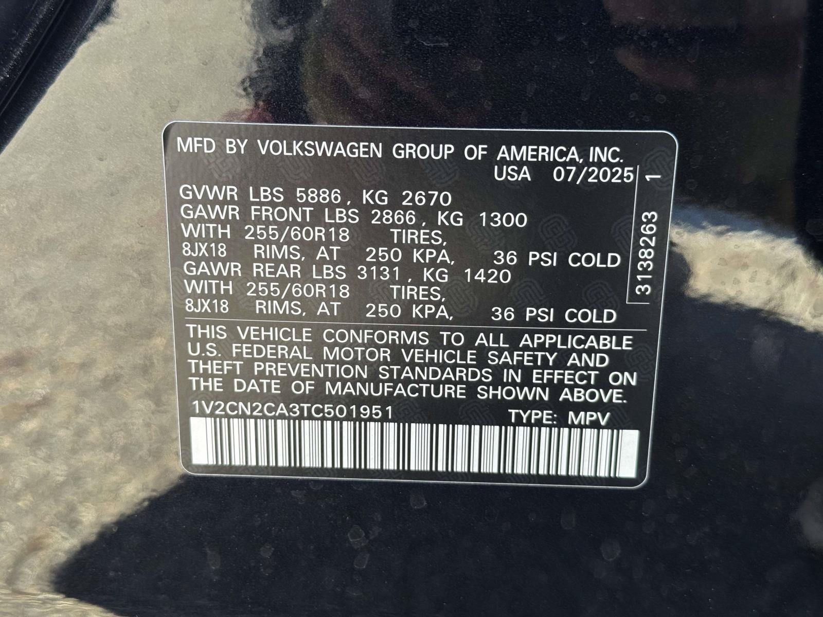 Certified 2026 Volkswagen Atlas Peak Edition AWD/4WD image 35