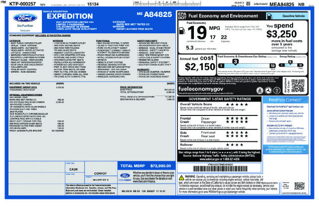 Certified 2021 Ford Expedition Limited AWD/4WD image 28