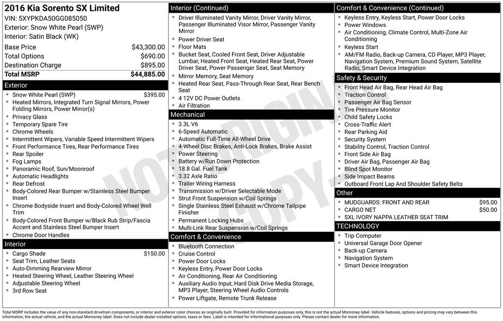 Used 2016 Kia Sorento SX image 36