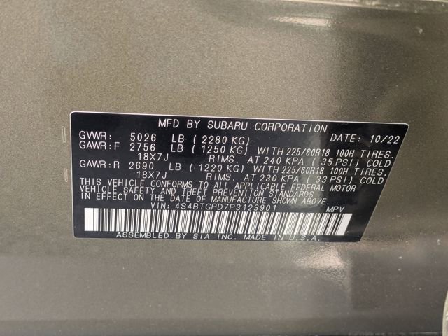 Used 2023 Subaru Outback Touring XT image 36