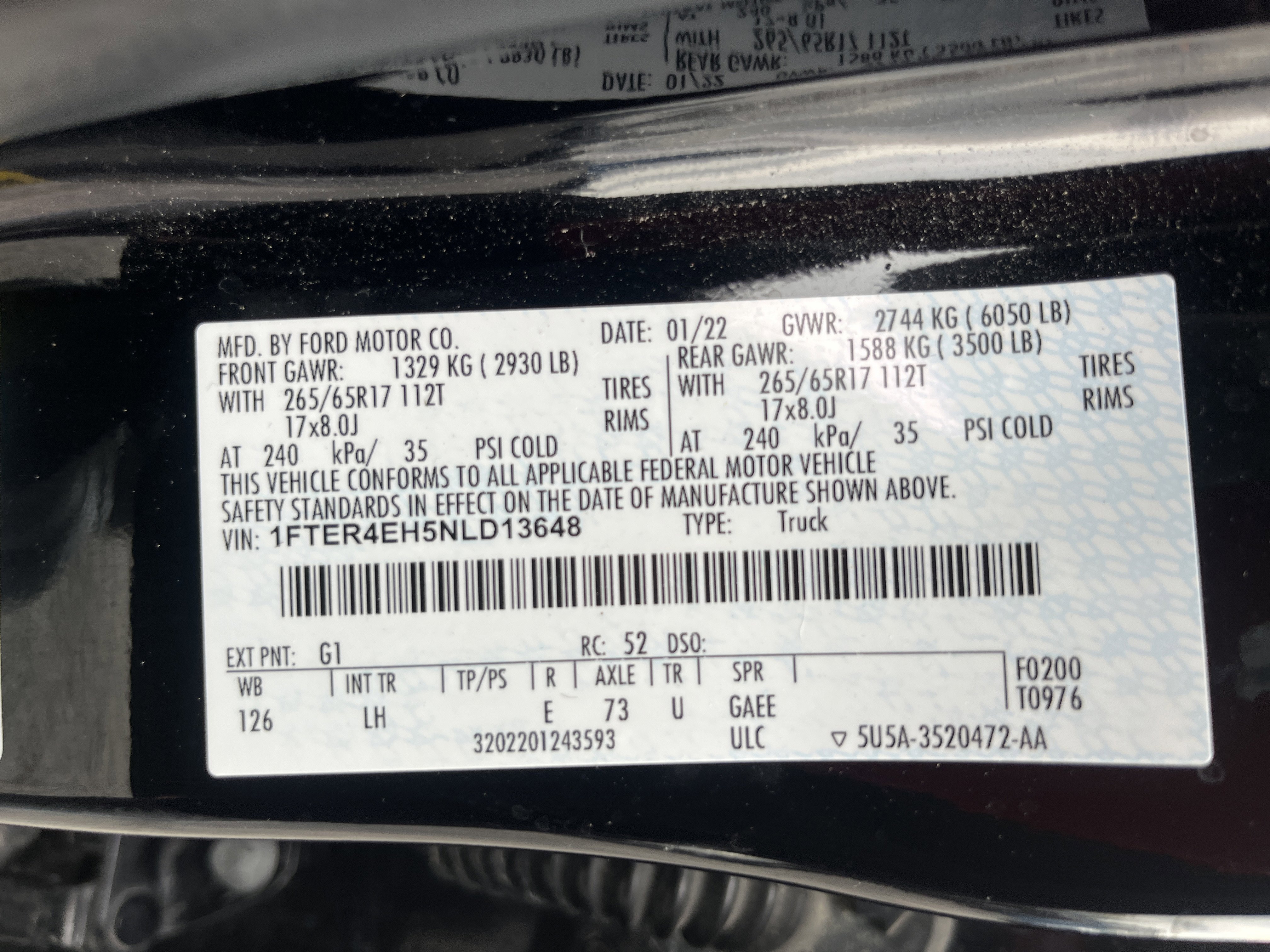 Used 2022 Ford Ranger XL w/ Equipment Group 101A High RWD image 11