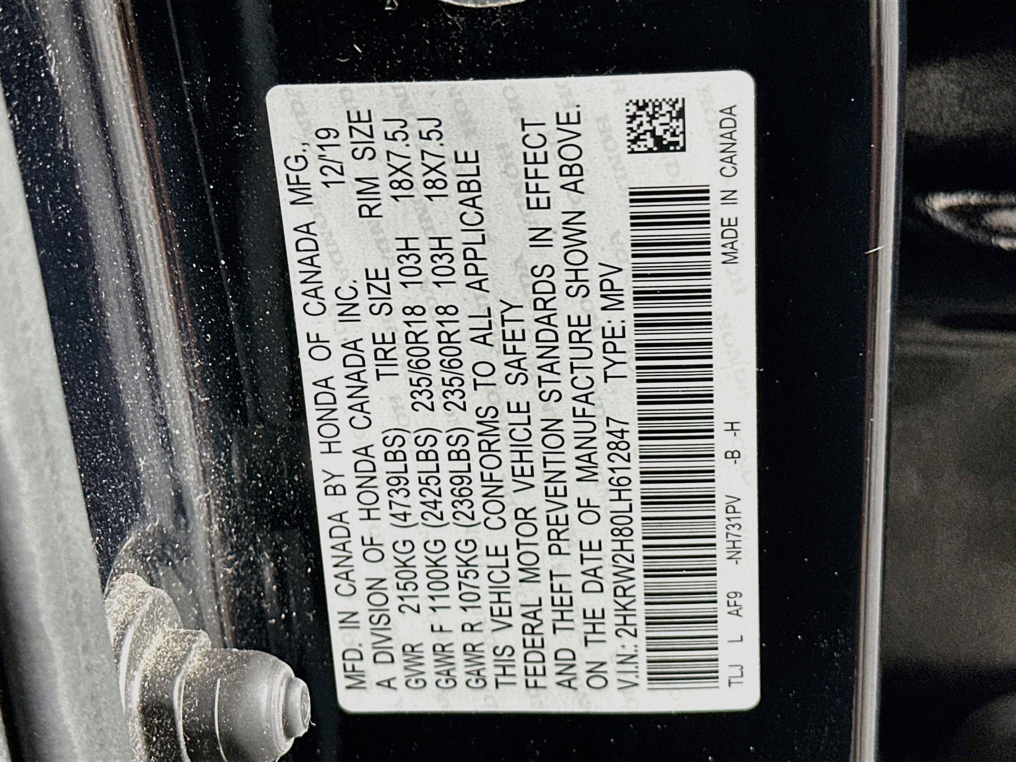 Used 2020 Honda CR-V EX-L image 12