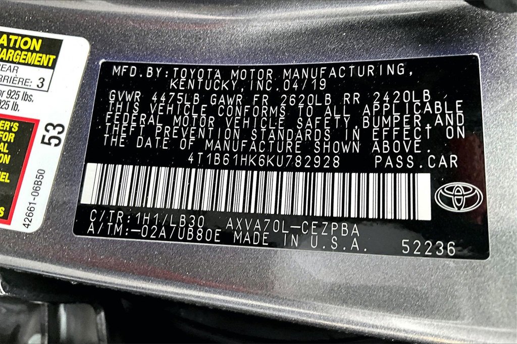 Used 2019 Toyota Camry XSE image 24