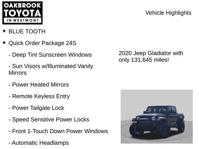 Used 2020 Jeep Gladiator Sport w/ Quick Order Package 24S AWD/4WD image 5
