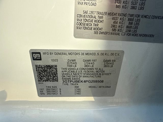 Used 2023 GMC Sierra 1500 SLE AWD/4WD image 8