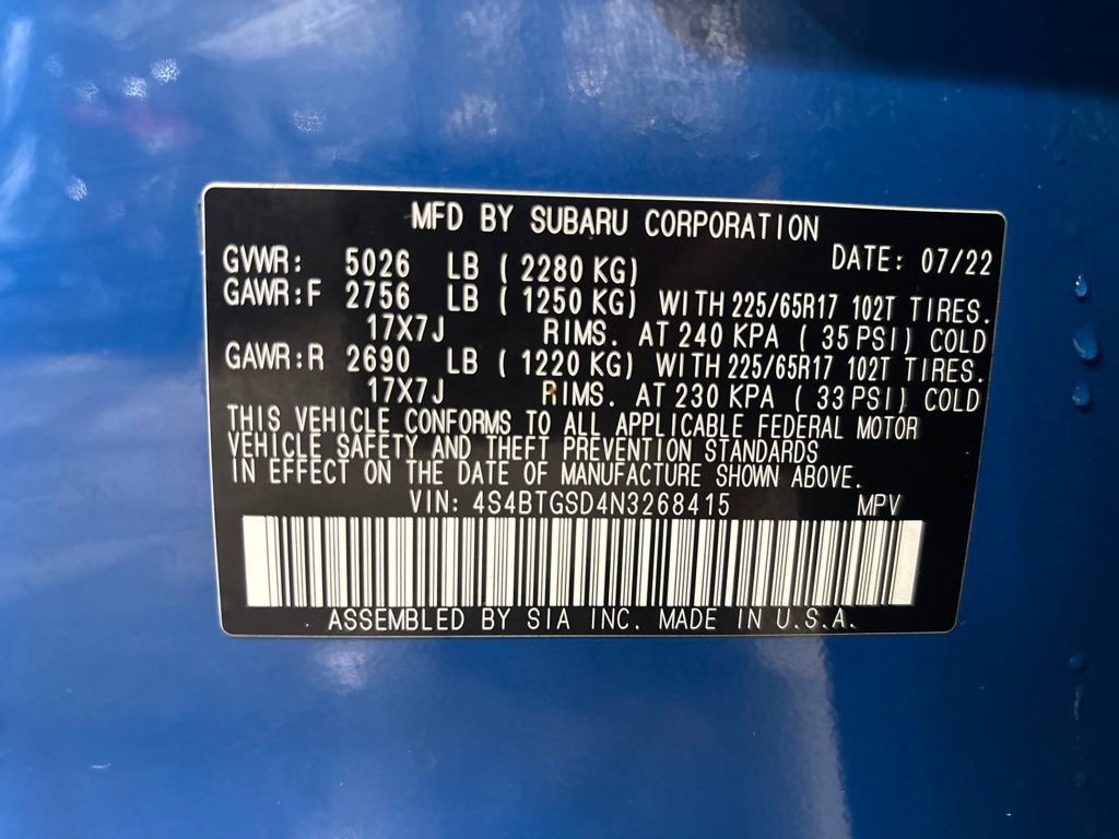 Used 2022 Subaru Outback Wilderness AWD/4WD image 9