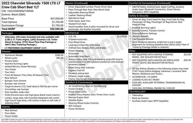 Used 2022 Chevrolet Silverado 1500 LT AWD/4WD image 15