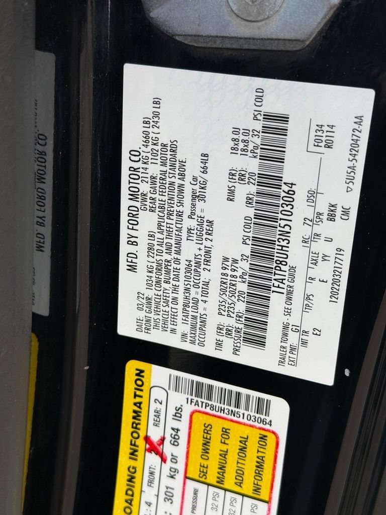 Used 2022 Ford Mustang Premium RWD image 31