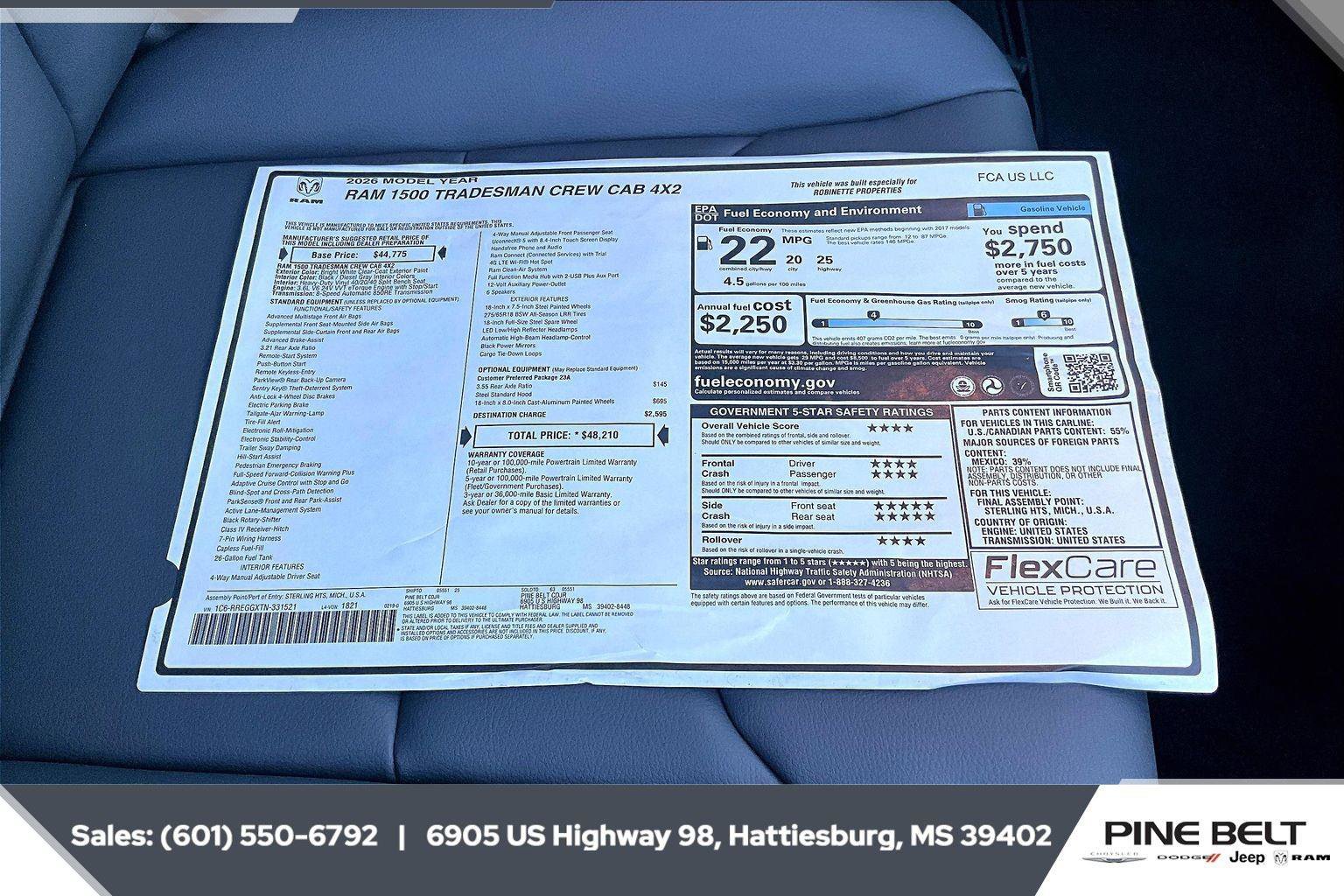 New 2026 RAM 1500 Tradesman image 12