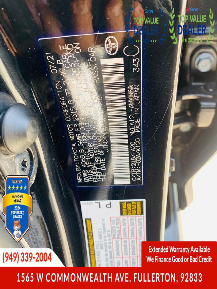 Used 2022 Toyota Corolla SE w/ Carpet Mat Package (TMS) image 32