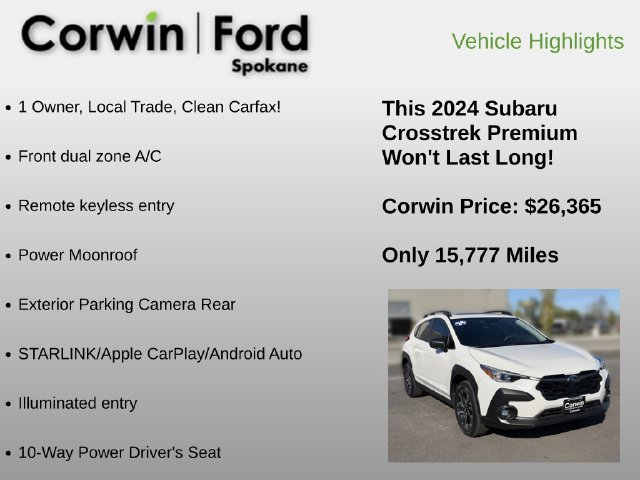 Used 2024 Subaru Crosstrek 2.0i Premium AWD/4WD image 6
