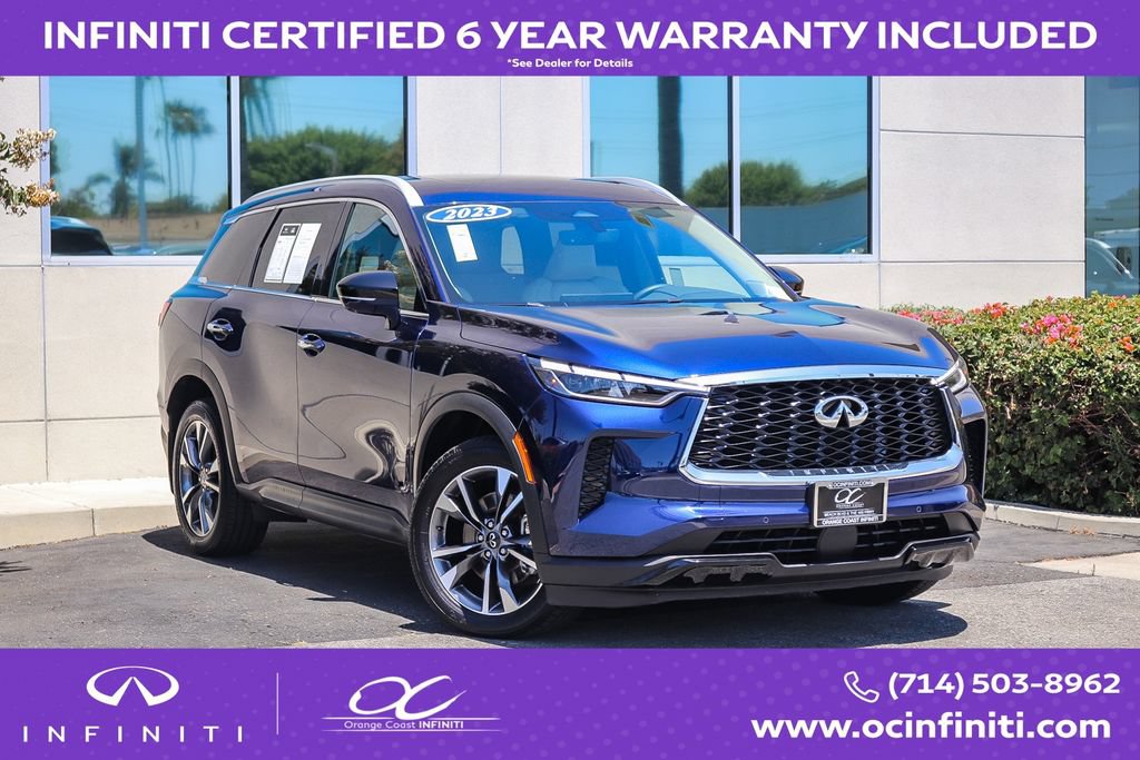 Certified 2023 INFINITI QX60 Luxe w/ Performance Audio Package FWD image 1