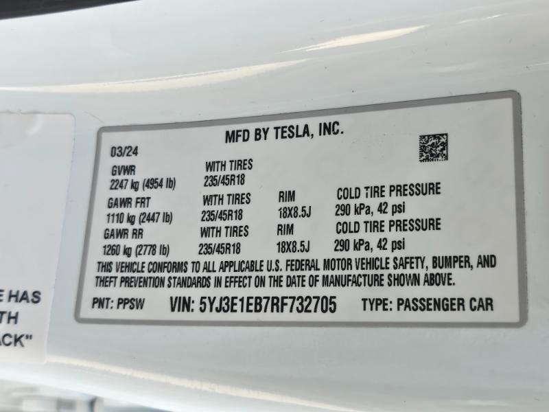 Used 2024 Tesla Model 3 Long Range AWD/4WD image 37