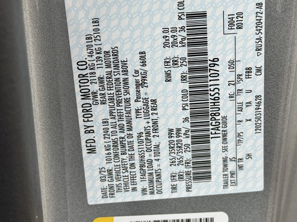 New 2025 Ford Mustang Premium image 48