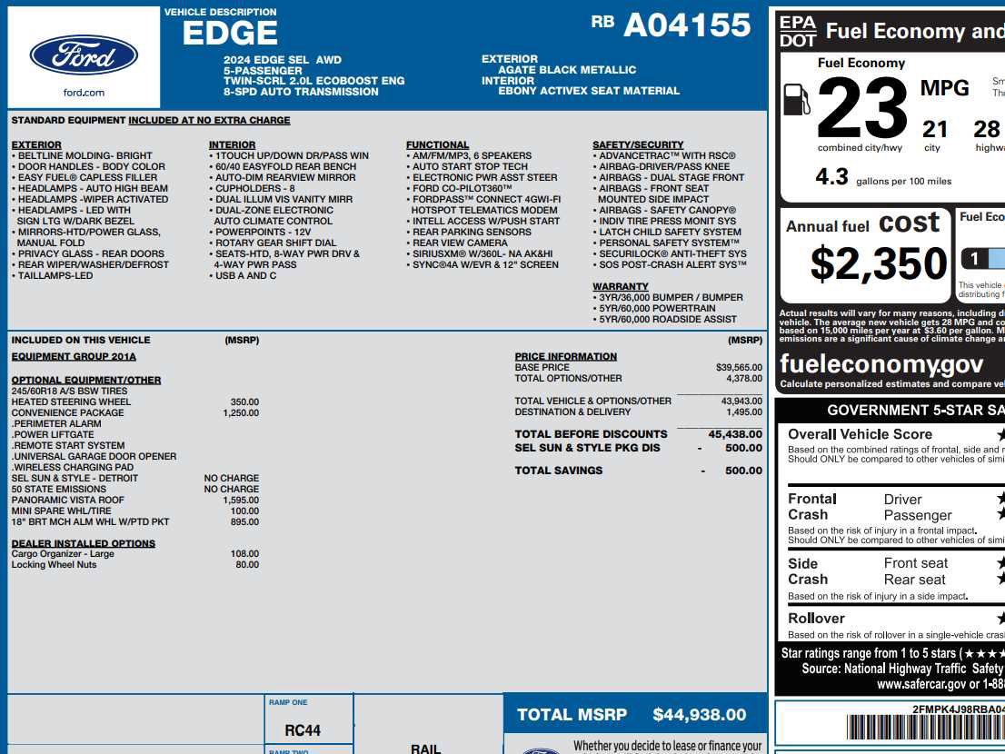 Used 2024 Ford Edge SEL w/ Convenience Package image 2