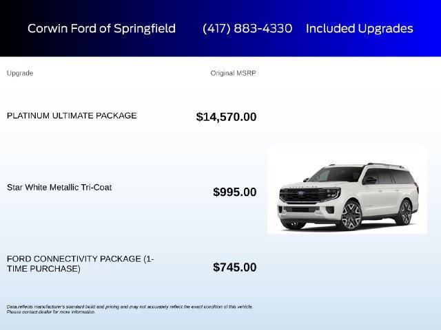 New 2026 Ford Expedition Max Platinum w/ Platinum Ultimate Package AWD/4WD image 5