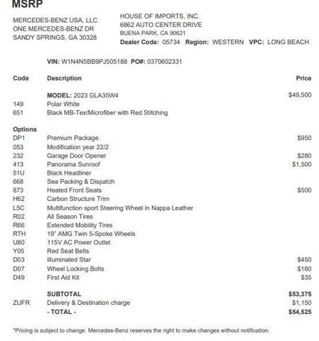 Certified 2023 Mercedes-Benz GLA 35 AMG 4MATIC image 3