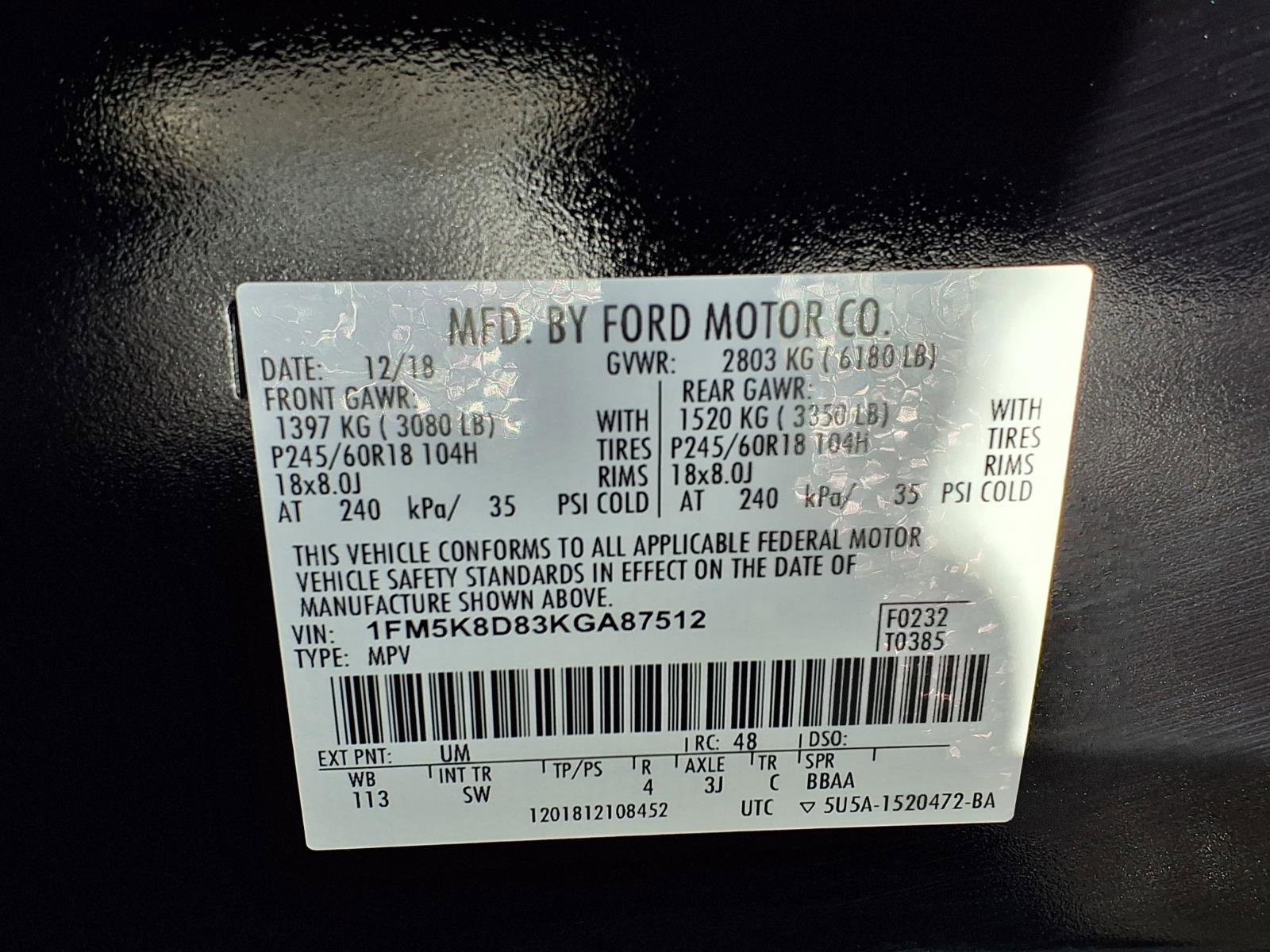 Used 2019 Ford Explorer XLT w/ Equipment Group 202A AWD/4WD image 22
