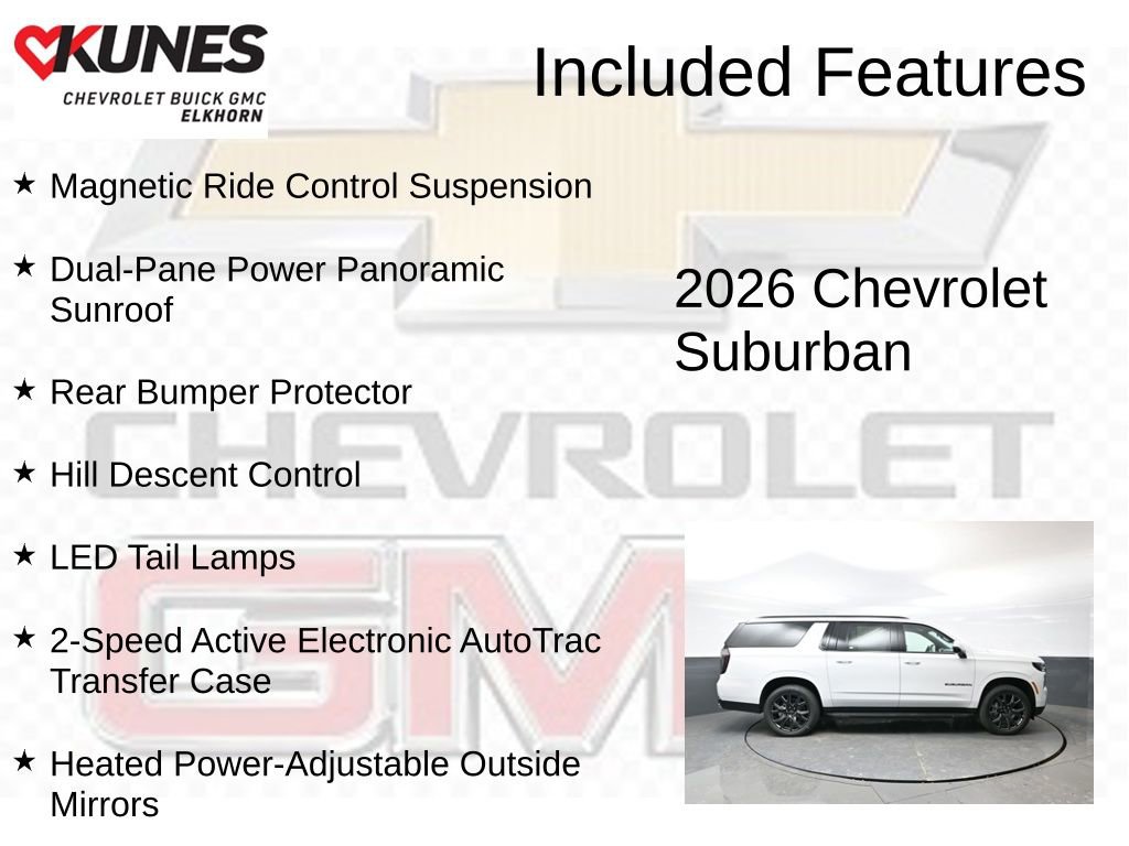 New 2026 Chevrolet Suburban RST w/ RST Capability Package image 3